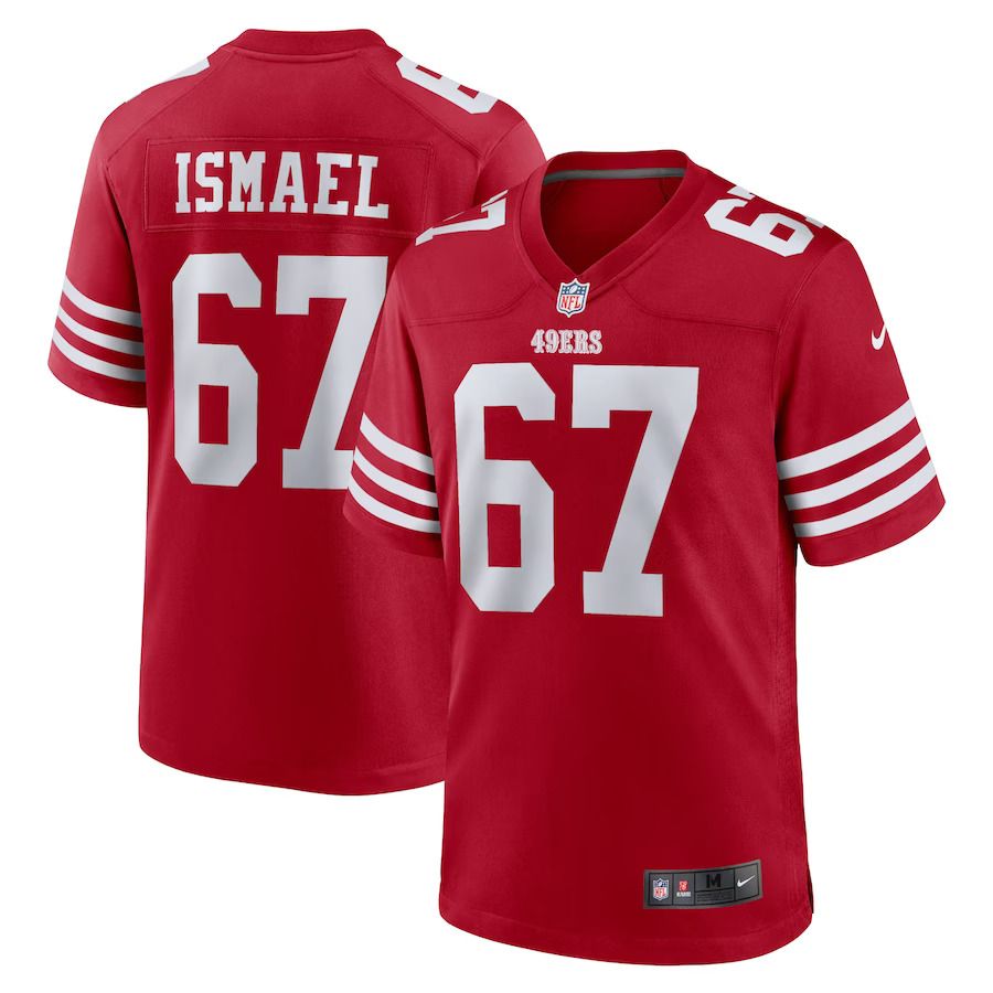 Men San Francisco 49ers #67 Keith Ismael Nike Scarlet Home Game Player NFL Jersey